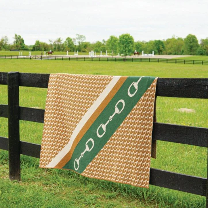 Weekend Steal of the Day Eco Lucky Stripe Horse & Bit Throw Blanket