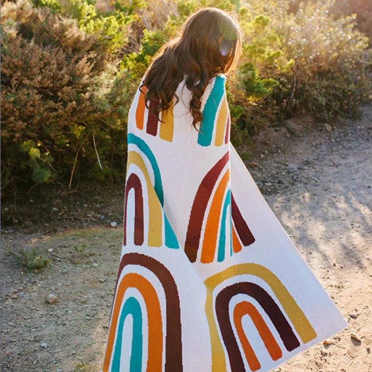 Exclusive Deals Eco Rainbow Woven Throws - 3 Colors