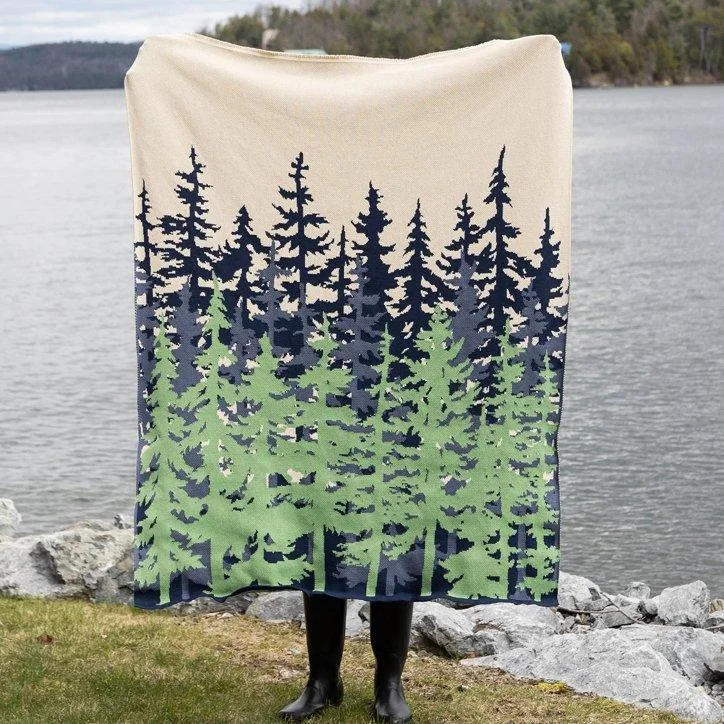 Weekend Must-Have Offers Eco Tree Line Throw Blanket