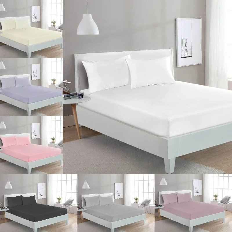 Deal Frenzy Ultra Deep 30cm Fitted Sheets 100% Egyptian Cotton (in all Sizes)