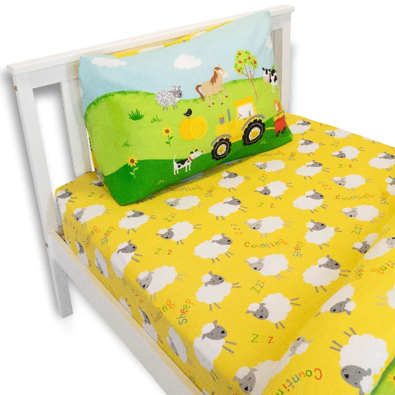 Big Offers Farm Friends Fitted Sheet