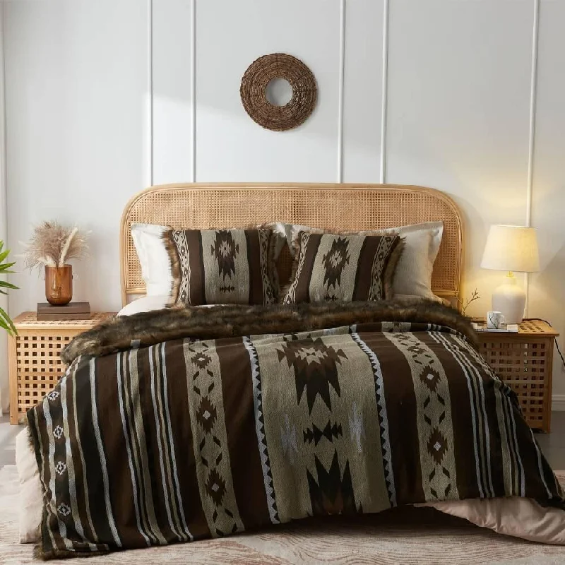 Exclusive Flash Sale Faux Fur Aztec Blanket - 4 Colors
