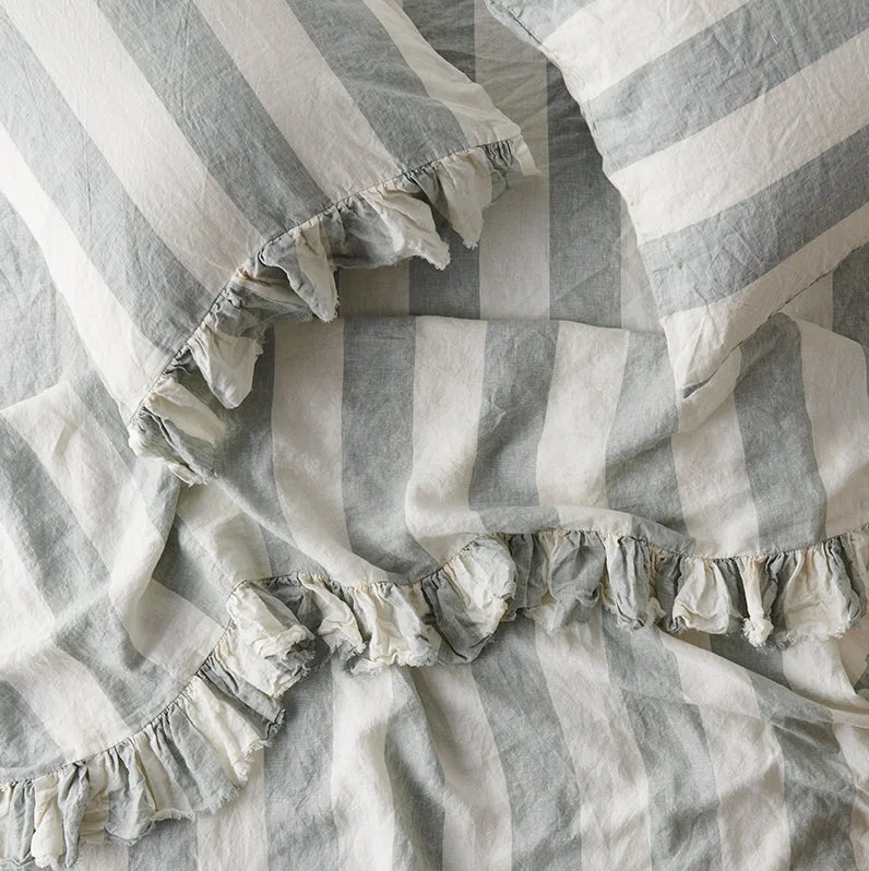 Weekend Shopping Highlights SHIPS LATE NOVEMBER - Fog Stripe Fitted Sheet