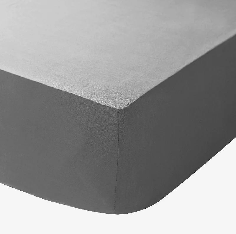 Weekend Best Deals Grey King Size Fitted Sheet 10" Deep Fully Elasticated