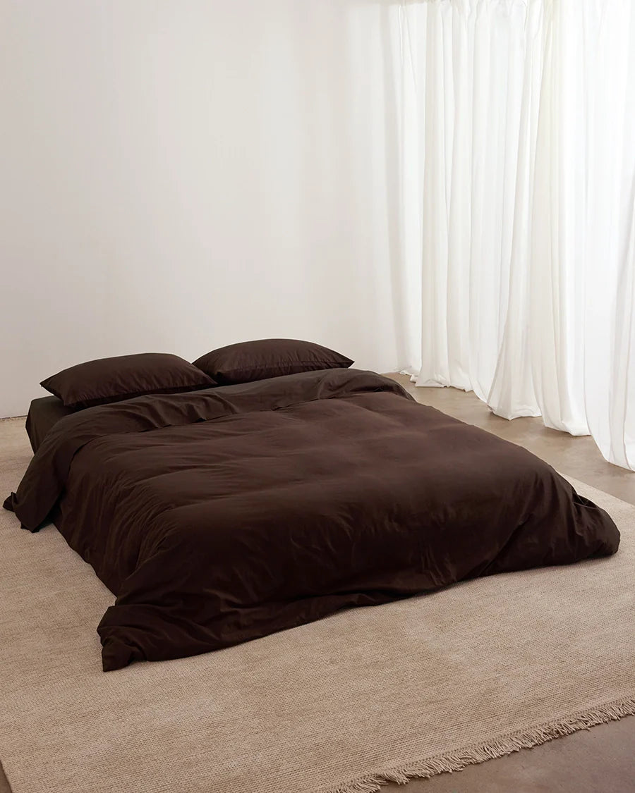 Offer Ending Soon Hommey Fitted Sheet - Cocoa