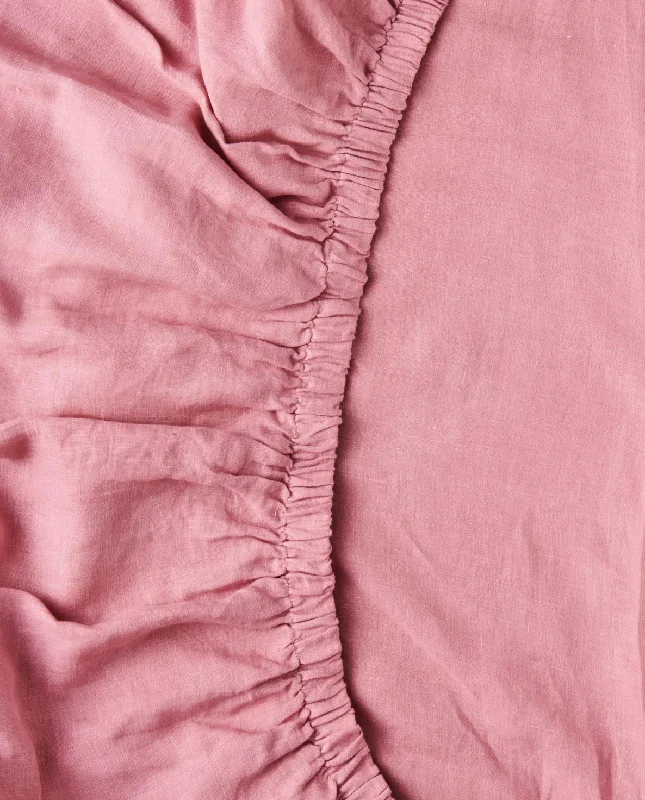 Weekend Steals Kip & Co Peony Linen Fitted Sheet