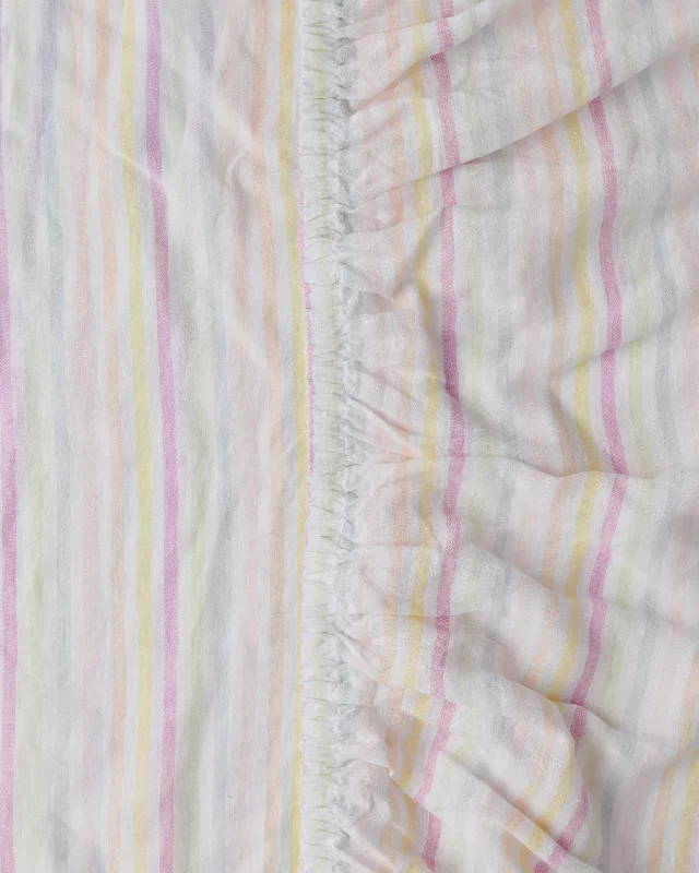 Weekend Markdown Madness Kip & Co Portofino Stripe Linen Fitted Sheet