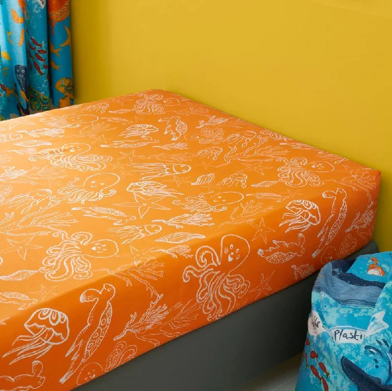 Last Chance Sale Ocean Friends Fitted Sheet