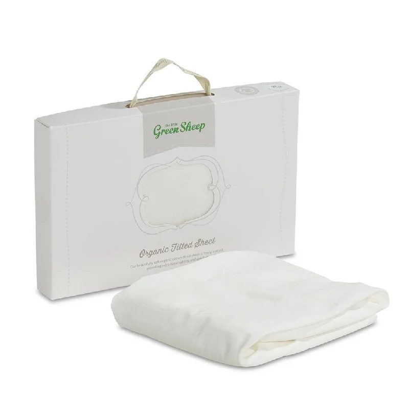 Sale of the Year Outlet - The Little Green Sheep - Organic Jersey Fitted Sheet - Crib 40x90cm