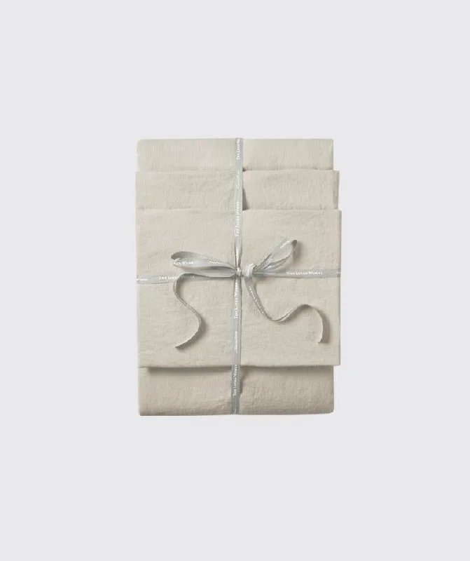 Weekend Flash Offers Picardie Ecru Linen Fitted Sheet