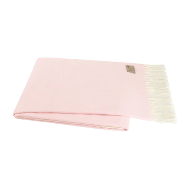 Weekend Big Discount Event Pink Blossom Herringbone Throw