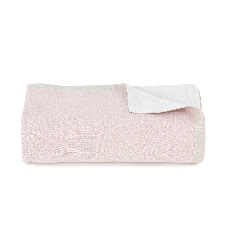Weekend Massive Discounts Pink Cotton Frame Muslin Throw Blanket