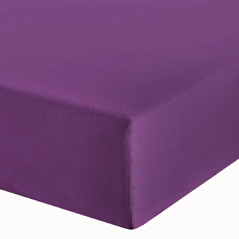 Weekend Offers You Can’t Miss Purple King Size Fitted Sheet 10" Deep Fully Elasticated