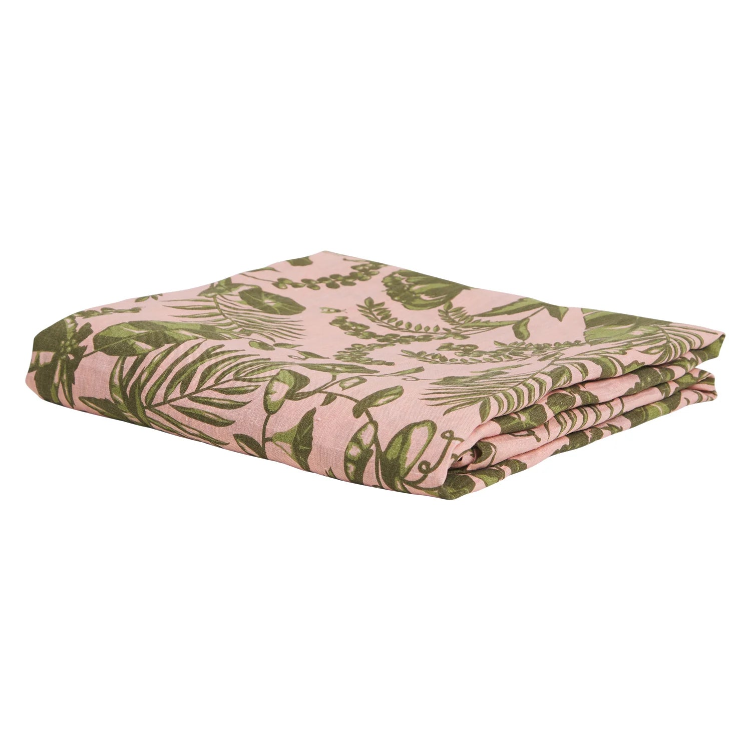 Weekend Shopping Spree Sage x Clare Safia Linen Fitted Sheet - Martini
