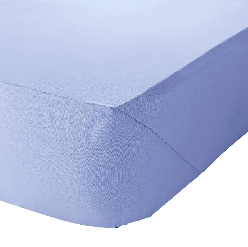 Unbeatable Offer Sky Blue Fitted Sheet Super King 10" Deep