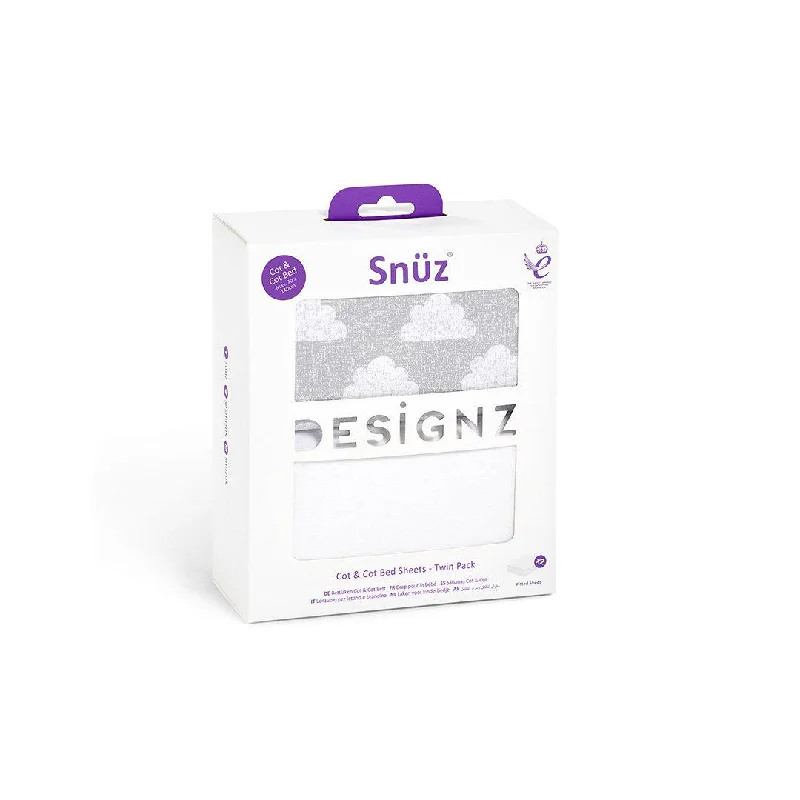 Weekend Best Buys Snuz Cot & Cot Bed Fitted Sheets - Cloud Nine - 2 Pack