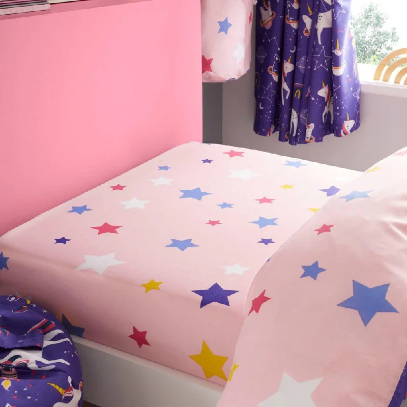 Final Sale Event Space Unicorn Fitted Sheet