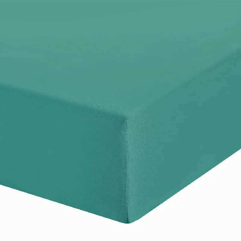 Extra Discount Teal Single Fitted Sheet 10" Deep Fully Elasticated