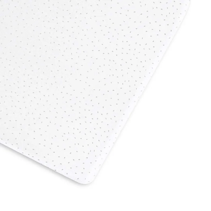 Weekend Only Deals The Little Green Sheep Organic Cot & Cot Bed Fitted Sheet - White Rice