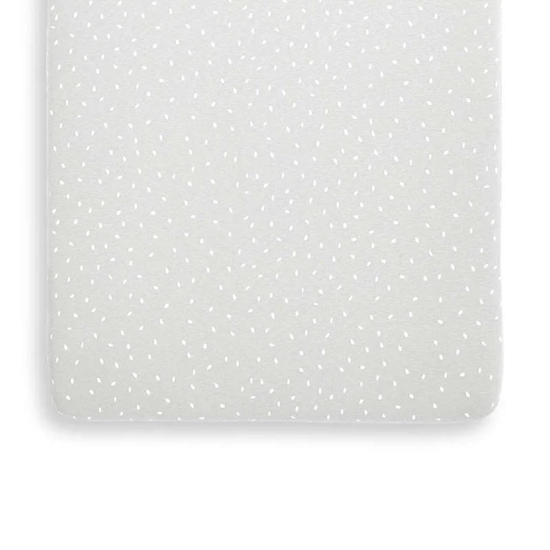 Seasonal Sale The Little Green Sheep Organic Crib Fitted Sheet - Dove Rice