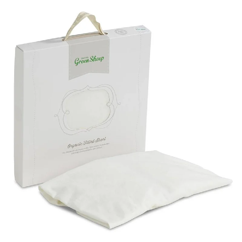 Weekend Flash Deals The Little Green Sheep - Organic Jersey Fitted Sheet - Cot Bed 70x140cm