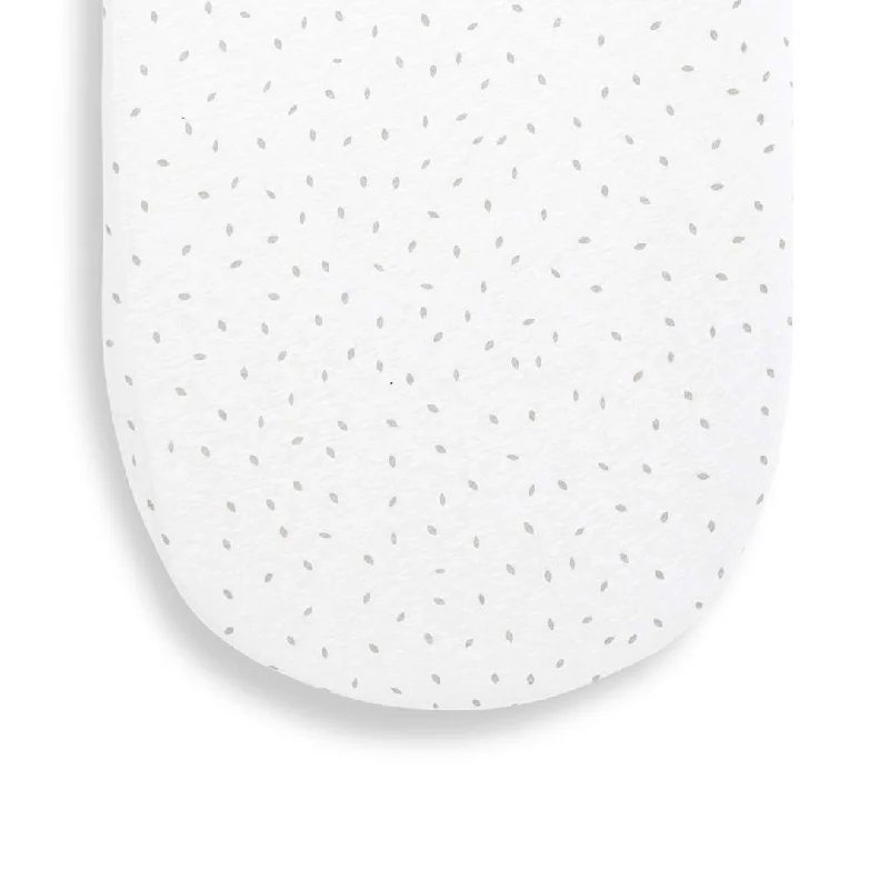 Limited Offer The Little Green Sheep Organic Moses Basket Fitted Sheet - White Rice