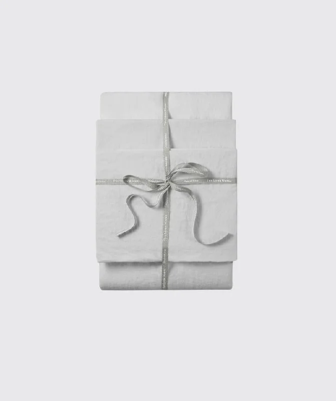 Weekend Special Shopping Event Toulon Dove Grey Linen Fitted Sheet