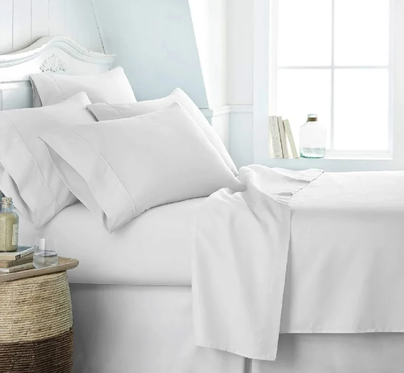 Big Bargain Bonanza White Hotel Quality Fitted Sheets & Flat Sheets (All Sizes)
